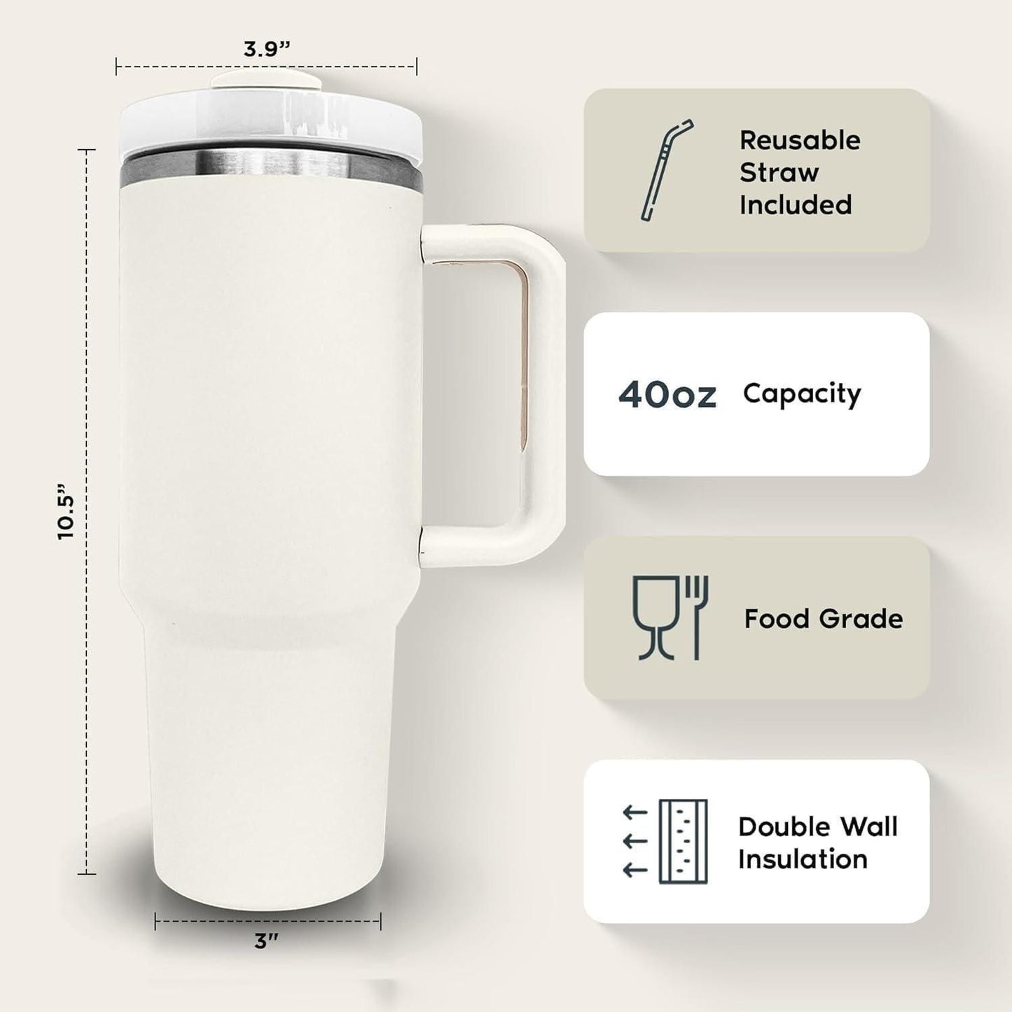 bitchin' travel mug with straw